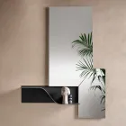 Étagère murale ondulée en métal Nimea, disponible en trois finitions de couleur Viadurini
