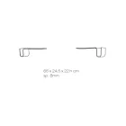 Etagère Design en Cristal Acrylique Transparent Fabriqué en Italie - Teride Viadurini