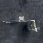 Etagère Design en Cristal Acrylique Transparent Fabriqué en Italie - Teride Viadurini