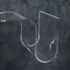 Etagère Design en Cristal Acrylique Transparent Fabriqué en Italie - Teride Viadurini