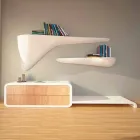 Etagère design moderne produite en Italie, Sizzano Viadurini