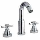 Mélangeur classique 3 trous en laiton chromé fabriqué en Italie - Zumbo Viadurini