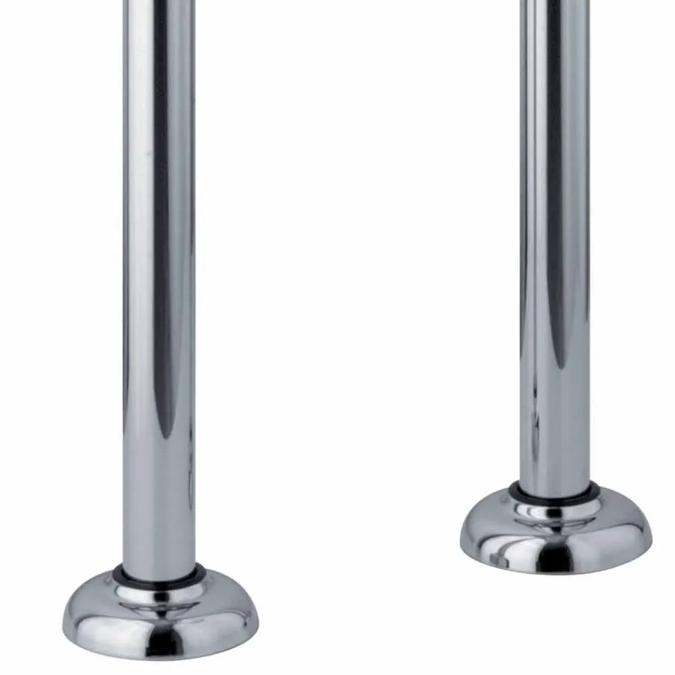 Mitigeur de colonne pour baignoire avec douche en laiton Made in Italy - Shelly Viadurini