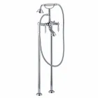 Mitigeur de colonne pour baignoire avec douche en laiton Made in Italy - Shelly Viadurini