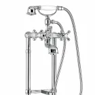 Mitigeur classique pour baignoire au sol en laiton Made in Italy - Panico Viadurini