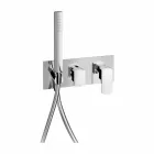 Mitigeur de douche encastrable au design moderne en laiton Made in Italy - Sika Viadurini