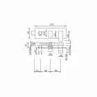 Mitigeur de douche encastrable avec inverseur en laiton Made in Italy - Panela Viadurini