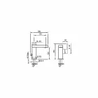 Mélangeur de lavabo avec levier latéral de design Made in Italy - Panela Viadurini