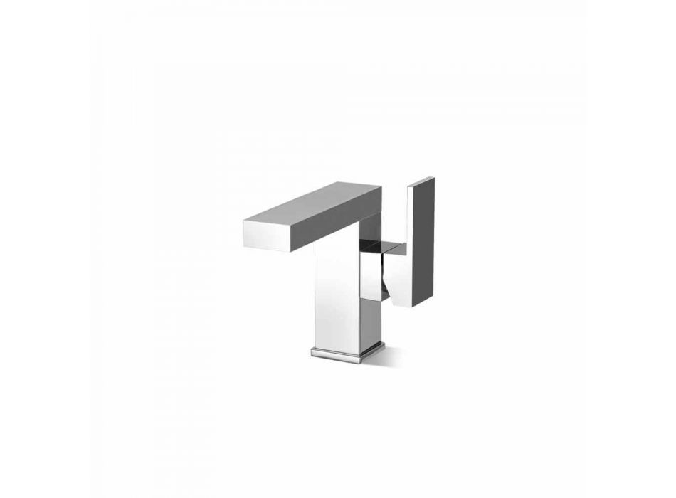 Mélangeur de lavabo avec levier latéral de design Made in Italy - Panela Viadurini
