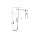 Mélangeur de lavabo de salle de bain moderne sans drain fabriqué en Italie - Galla Viadurini