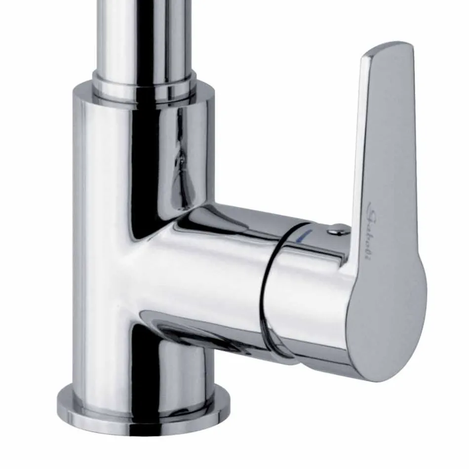 Mélangeur d'évier de cuisine avec tuyau en laiton réglable fabriqué en Italie - Cory Viadurini