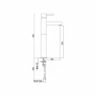 Mitigeur lavabo allongé en laiton sans drain Made in Italy - Ermia Viadurini