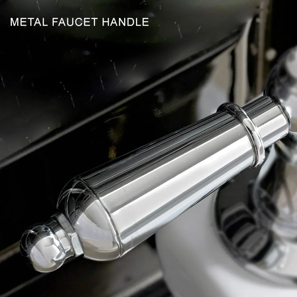 Mélangeur de lavabo en laiton fait main de style classique avec levier - Noriana Viadurini