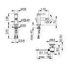 Mitigeur bidet design classique laiton chromé - artemisia Viadurini