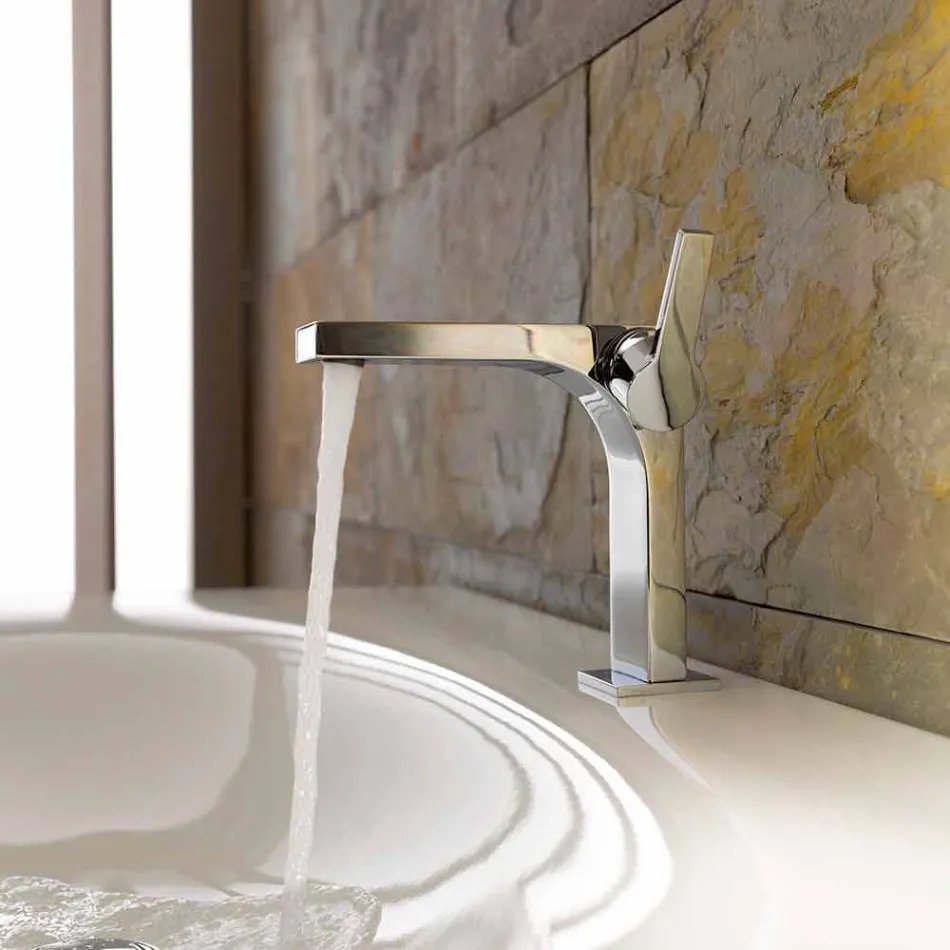 Mitigeur monocommande de design moderne pour lavabo sans drain - Etto Viadurini
