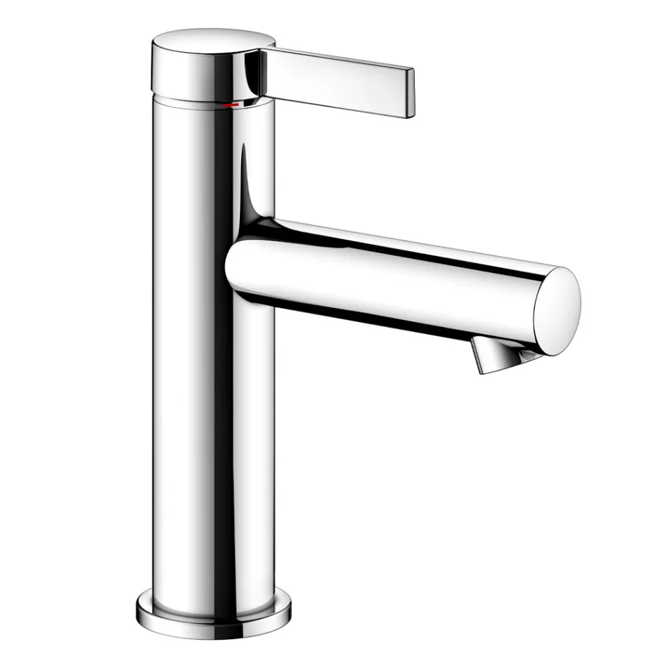 Mitigeur Lavabo Monocommande Design Classique Laiton Chrome - Artemisia Viadurini