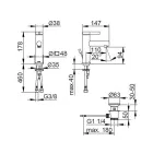 Mitigeur Lavabo Monocommande Design Classique Laiton Chrome - Artemisia Viadurini