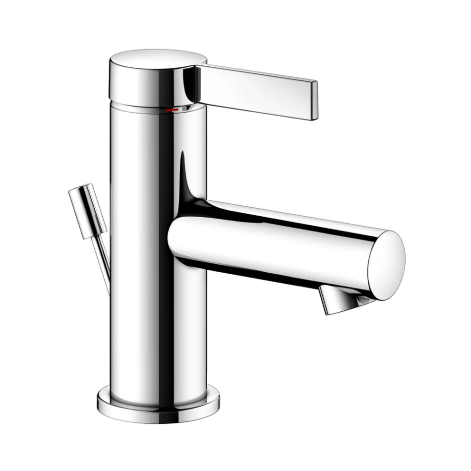 Mitigeur Lavabo Monocommande Design Classique Laiton Chrome - Artemisia Viadurini