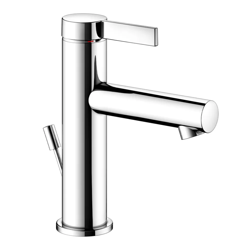 Mitigeur Lavabo Monocommande Design Classique Laiton Chrome - Artemisia Viadurini
