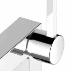 Mitigeur de bidet à levier unique de design moderne en métal chromé - Girino Viadurini