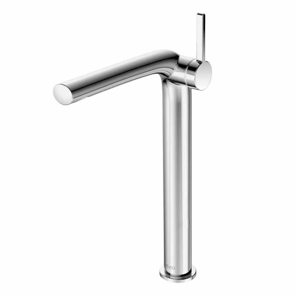 Mitigeur monocommande moderne pour lavabo sans drain métallique - Pinto Viadurini