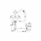 Mitigeur monotrou classique pour bidet en laiton Made in Italy - Lisca Viadurini