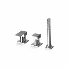 Mélangeur de bord de bain 3 trous en laiton Made in Italy - Panela Viadurini