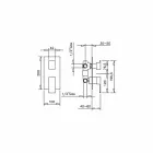 Mélangeur de douche 3 voies design Made in Italy - Bibo Viadurini