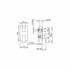 Mitigeur de douche avec inverseur 3 voies Made in Italy - Panela Viadurini