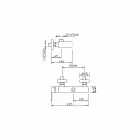 Mitigeur de douche externe avec raccordement à la colonne Made in Italy - Sika Viadurini
