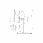 Mitigeur design pour douche extérieure en laiton Made in Italy - Neno Viadurini