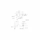 Mitigeur lavabo 3 trous hauteur 130 mm en laiton Made in Italy - Binsu Viadurini