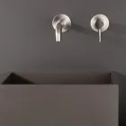 Mitigeur d'évier à encastrer en acier inoxydable AISI 316L - Artigli Viadurini