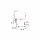 Mitigeur de lavabo avec drain en laiton Made in Italy - Sindra Viadurini