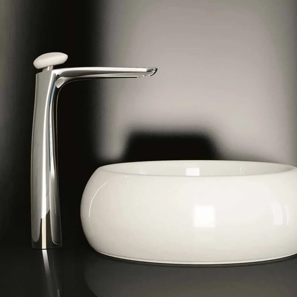 Mélangeur d'évier de salle de bain en laiton design Made in Italy - Besugo Viadurini