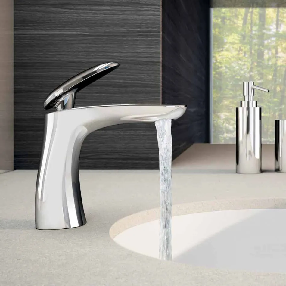 Mélangeur de lavabo en laiton chromé Made in Italy - Filipo Viadurini