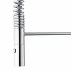 Mélangeur de lavabo réglable avec ressort en laiton fabriqué en Italie - Cardio Viadurini