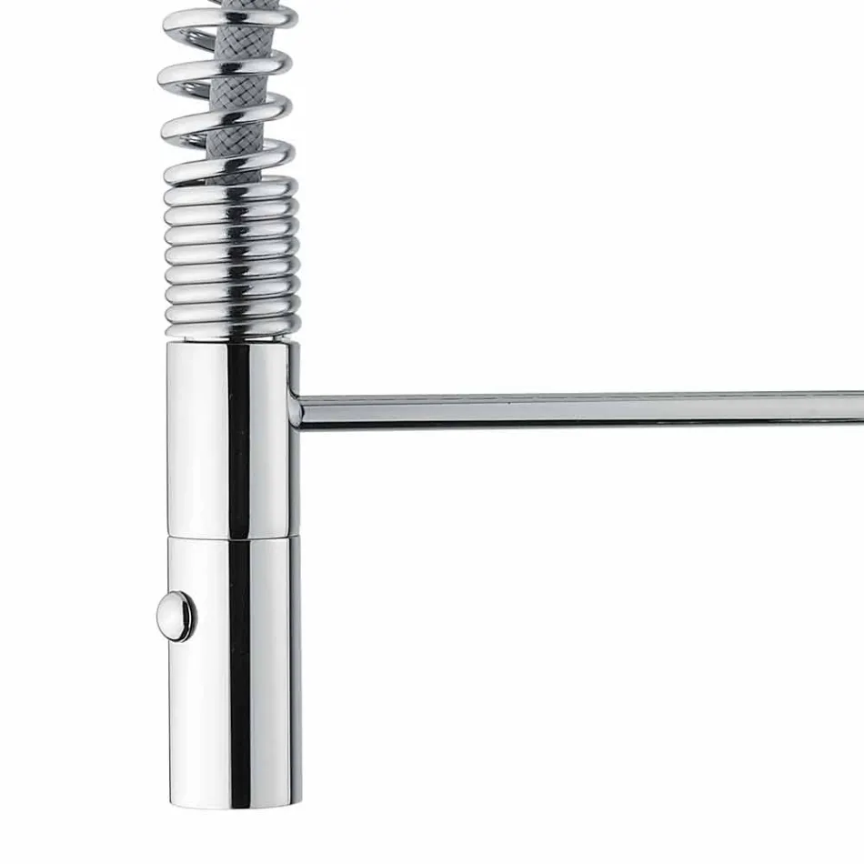 Mélangeur de lavabo réglable avec ressort en laiton fabriqué en Italie - Cardio Viadurini