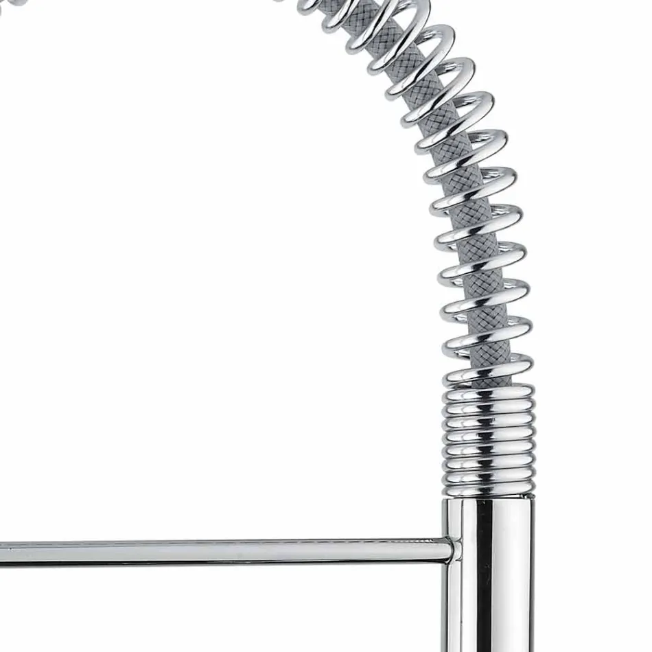 Mélangeur de lavabo réglable avec ressort en laiton fabriqué en Italie - Cardio Viadurini