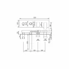 Mitigeur de bain encastrable au design moderne en laiton Made in Italy - Sika Viadurini