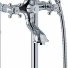 Mitigeur de baignoire au sol design classique en laiton Made in Italy - Lisca Viadurini