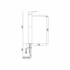 Mélangeur de lavabo prolongé sans drain Made in Italy - Medida Viadurini