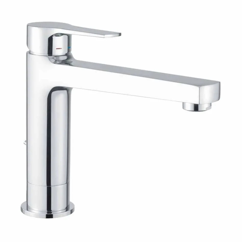 Mitigeur prolongé sans drain pour lavabo en laiton Made in Italy - Sindra Viadurini