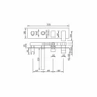 Mélangeur de bain encastrable avec inverseur Made in Italy - Panela Viadurini