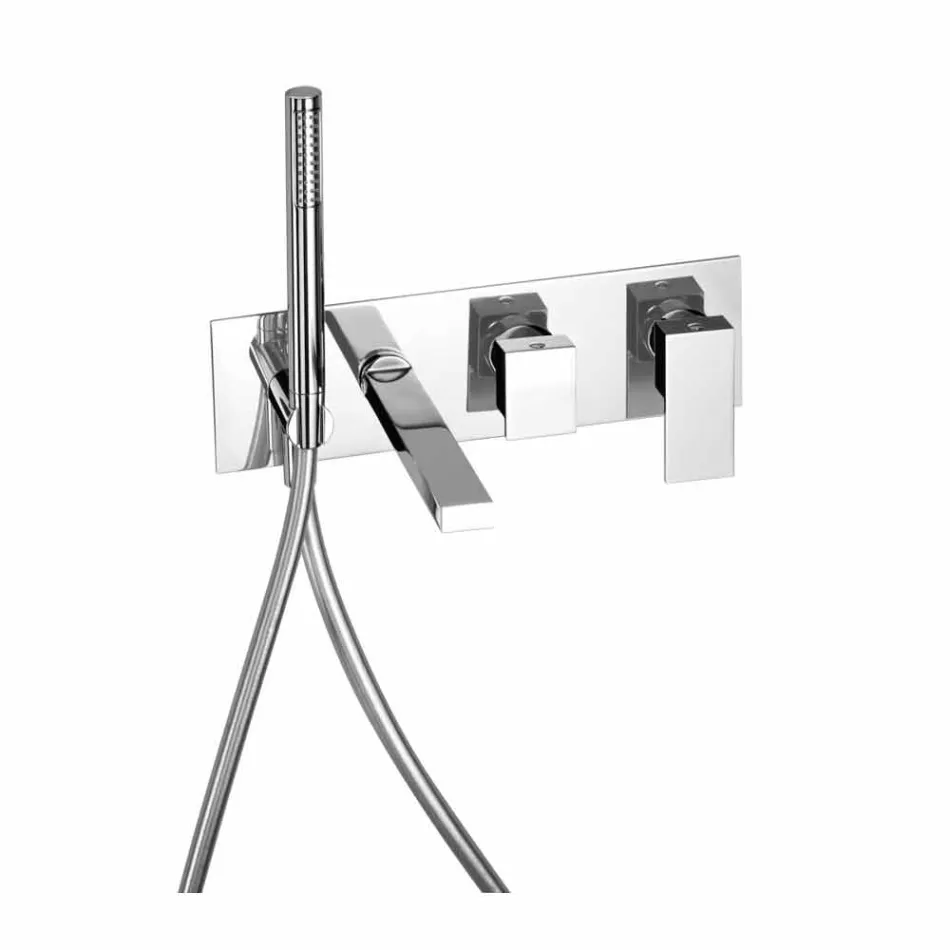 Mélangeur de bain encastrable avec inverseur Made in Italy - Panela Viadurini