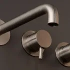 Mitigeur de baignoire à encastrer en acier inoxydable AISI 316L - Griffes Viadurini