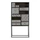 Meuble Mosaïque Ethnique 4 Portes 6 Tiroirs en Bois de Manguier - Vanitoso Viadurini