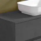 Meubles de salle de bain suspendus avec lavabo, design en 4 finitions - Paoletto Viadurini