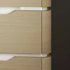 Meuble de salle de bain avec 3 tiroirs en bois Arya, fabriqué en Italie Viadurini