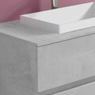 Meuble de salle de bain avec lavabo encastré, design suspendu moderne - Casimira Viadurini